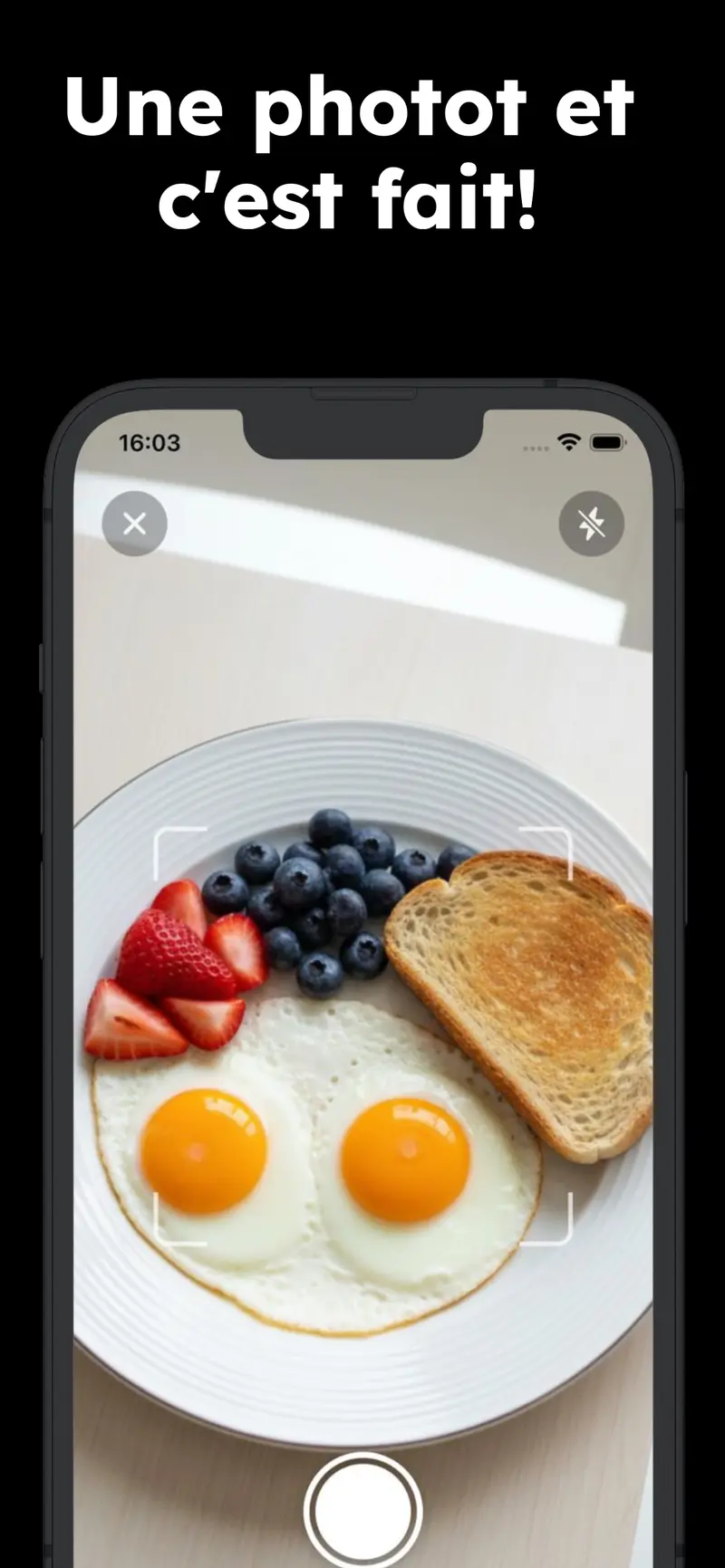 Interface Mes Cal - Scanner un repas pour suivi calorique par IA au Québec